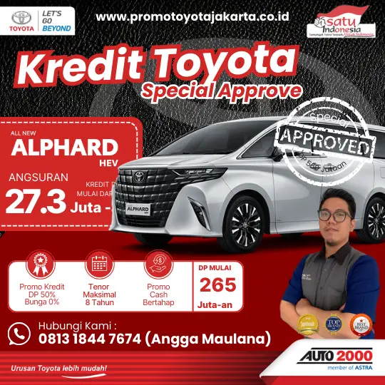 Promo Toyota Alphard DP 265 Juta - Promo Toyota Jakarta Bulan Ini - April 2025