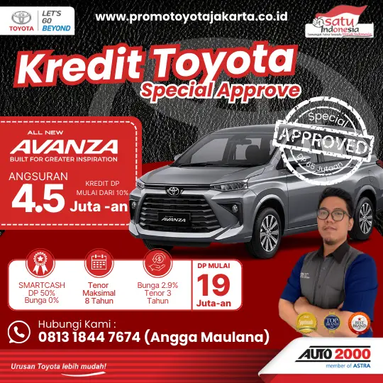Promo Toyota Avanza DP 19 Juta - Promo Toyota Jakarta Bulan Ini - April 2025