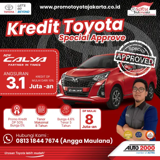Promo Toyota Calya DP 8 Juta - Promo Toyota Jakarta Bulan Ini - April 2025